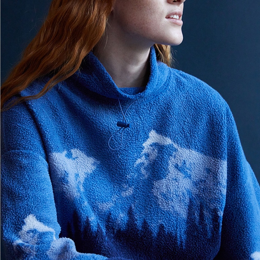 PacSun Scenic Fleece Funnel Neck Sweatshirt